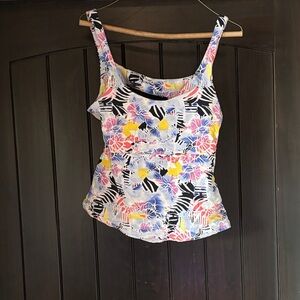 FP Movement by Free People Floral Tank Top - Pink, Blue, Yellow